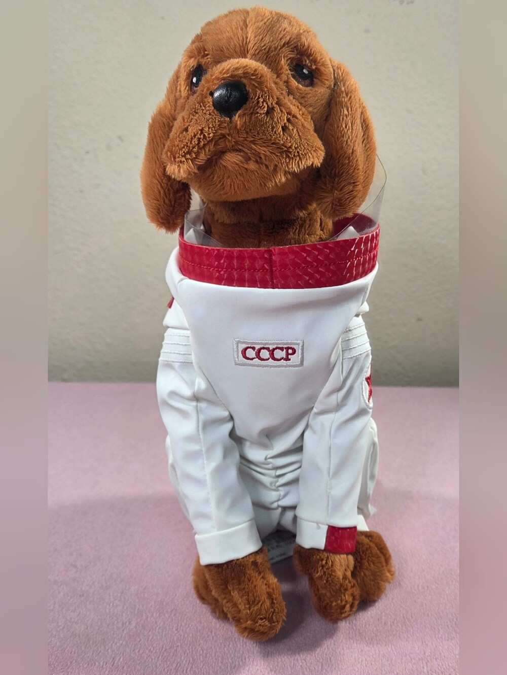 Marvel White and Red CCCP Dog Jacket